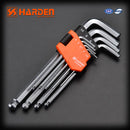 HARDEN 9PC  LONG BALL HEX KEY
