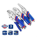 WORKPRO LOCKING GRIP PLIER SET 4PC