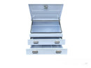STAFFORD INDUSTRIAL 2 DRAWER 900MM WHITE ANGLED TOOL BOX