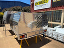 STAFFORD INDUSTRIAL DOGBOX 900MM X 1780MM X 860MM CHECKER PLATE CANOPY