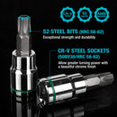 DURATECH 23-Piece Internal & External Star Bit Socket Set
