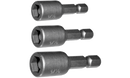 T&E 3 Piece 1/4" Hex Magnetic Nut Setters (Short Series)