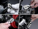 DURATECH 3PC STUBBY RATCHET SET