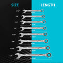 DURATECH 16PC 90 TOOTH COMBIMATION RATCHETING SPANNER SET
