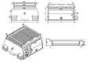 STAFFORD UTE MAXI CANOPY BLACK 1800X1780X860MM