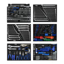 CONTOUR® TROLLEY TOOL KIT 868 PIECE 12 DRAWER (60") BLACK