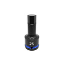 HEX IMPACT SOCKET 23MM X 100MM 3/4" DRIVE