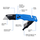 HIGH IMPACT FOLDING UTILITY KNIFE BLADE STORAGE