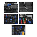 CONTOUR® CHEST TOOL KIT 286 PIECE 5 DRAWER (29") BLACK