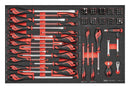 TENG 741PCE 26"12 DRAWER STACK TOOL KIT, METRIC & IMPERIAL, EVA TRAYS, BLACK
