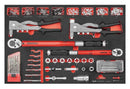TENG 741PCE 26"12 DRAWER STACK TOOL KIT, METRIC & IMPERIAL, EVA TRAYS, BLACK