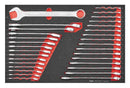 TENG 741PCE 26"12 DRAWER STACK TOOL KIT, METRIC & IMPERIAL, EVA TRAYS, BLACK
