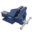 ITM FABRICATED STEEL BENCH VICE OFFSET JAW 150MM