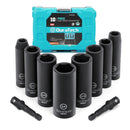 DURATECH 10-Piece3/8" Drive SAE Impact Sockets Set