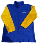 ULTRAMAX BLUE WELDING JACKETS  LEATHER SLEEVES XXXL