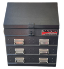 STAFFORD INDUSTRIAL TC550 SERIES UTE BOX 3 DR BLACK UTE BOX ANGLED