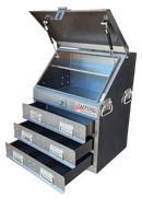 STAFFORD INDUSTRIAL TC550 SERIES UTE BOX 3 DR BLACK UTE BOX ANGLED