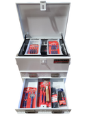 WORKPRO 290PCE TOOLKIT WITH 550MM 2DR WHITE TOOL BOX
