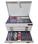 STAFFORD INDUSTRIAL WORKPRO ROLLER CABINET 300PCE TOOLKIT WHITE