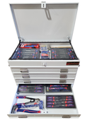 STAFFORD INDUSTRIAL WORKPRO ROLLER CABINET 300PCE TOOLKIT WHITE